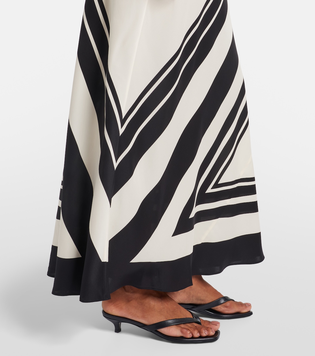 Bedrucktes Maxikleid Pietra aus Seiden-Crêpe | SIR