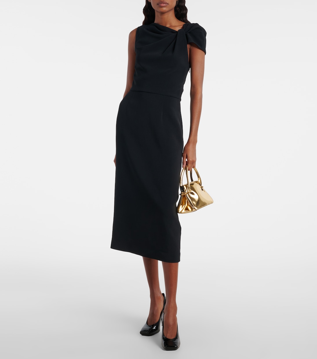 Pinch metallic leather tote bag | Givenchy