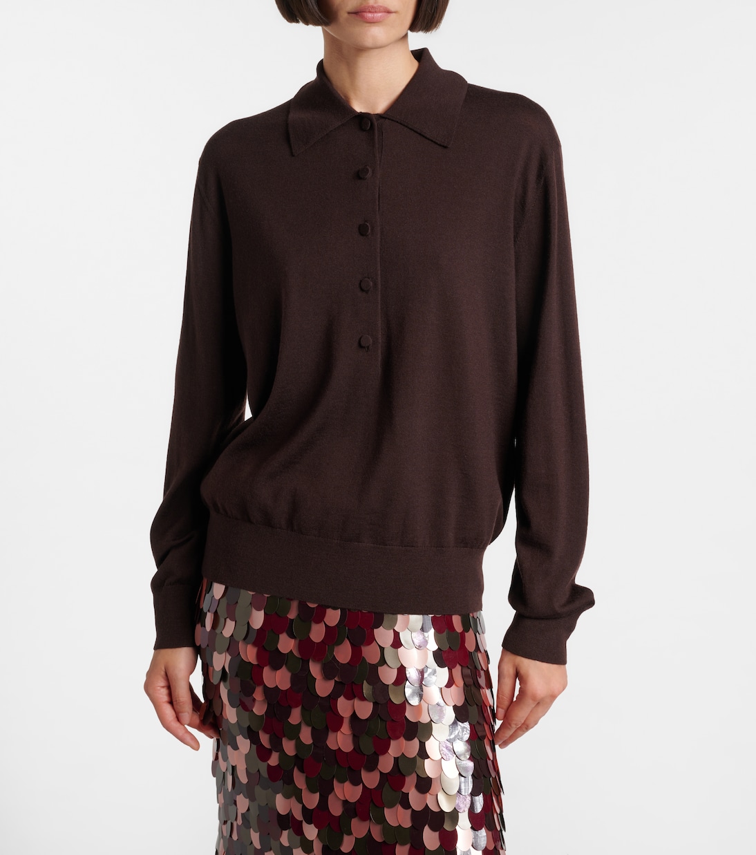 بلوفر بولو من الصوف | Dries Van Noten