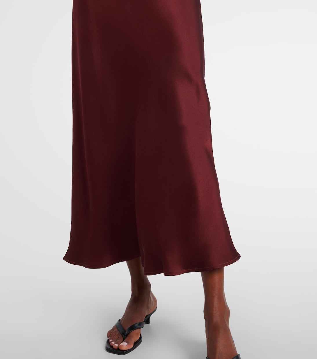 Valenica silk satin maxi dress | Asceno