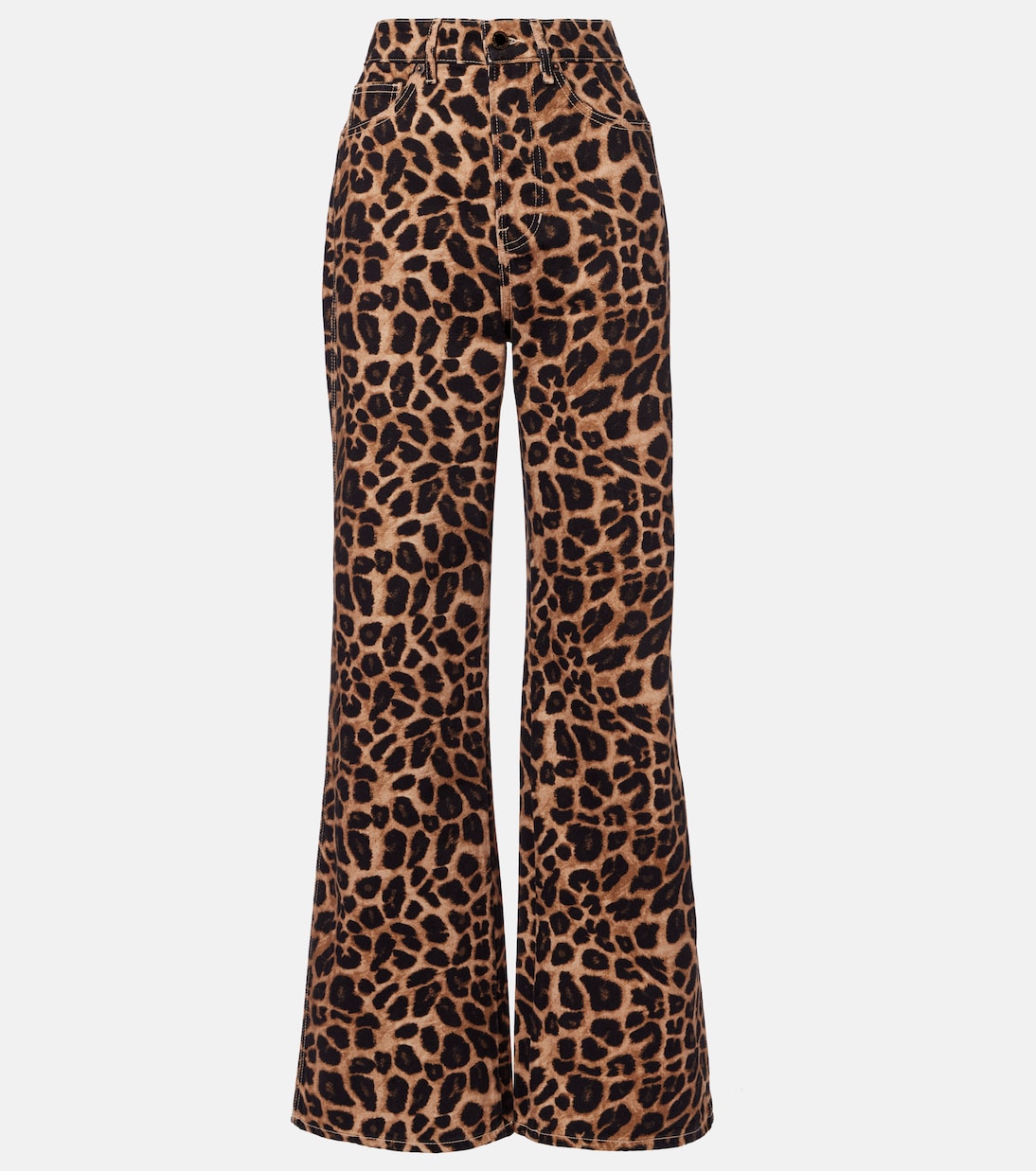 Pantalon ample à motif léopard | Veronica Beard