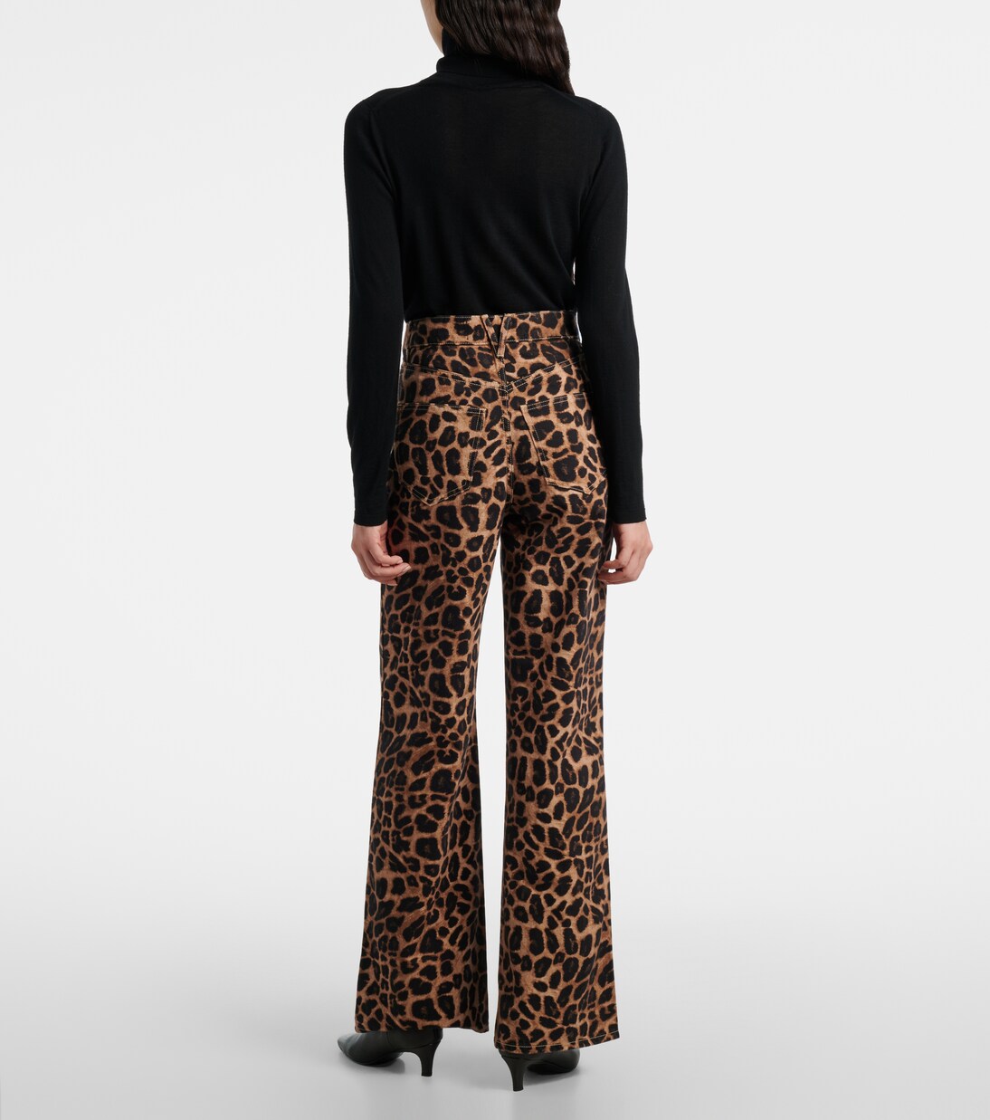 Pantalon ample à motif léopard | Veronica Beard