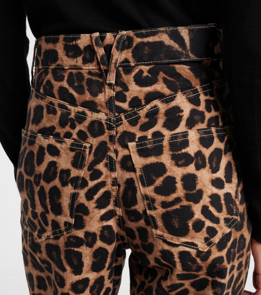 Pantalon ample à motif léopard | Veronica Beard