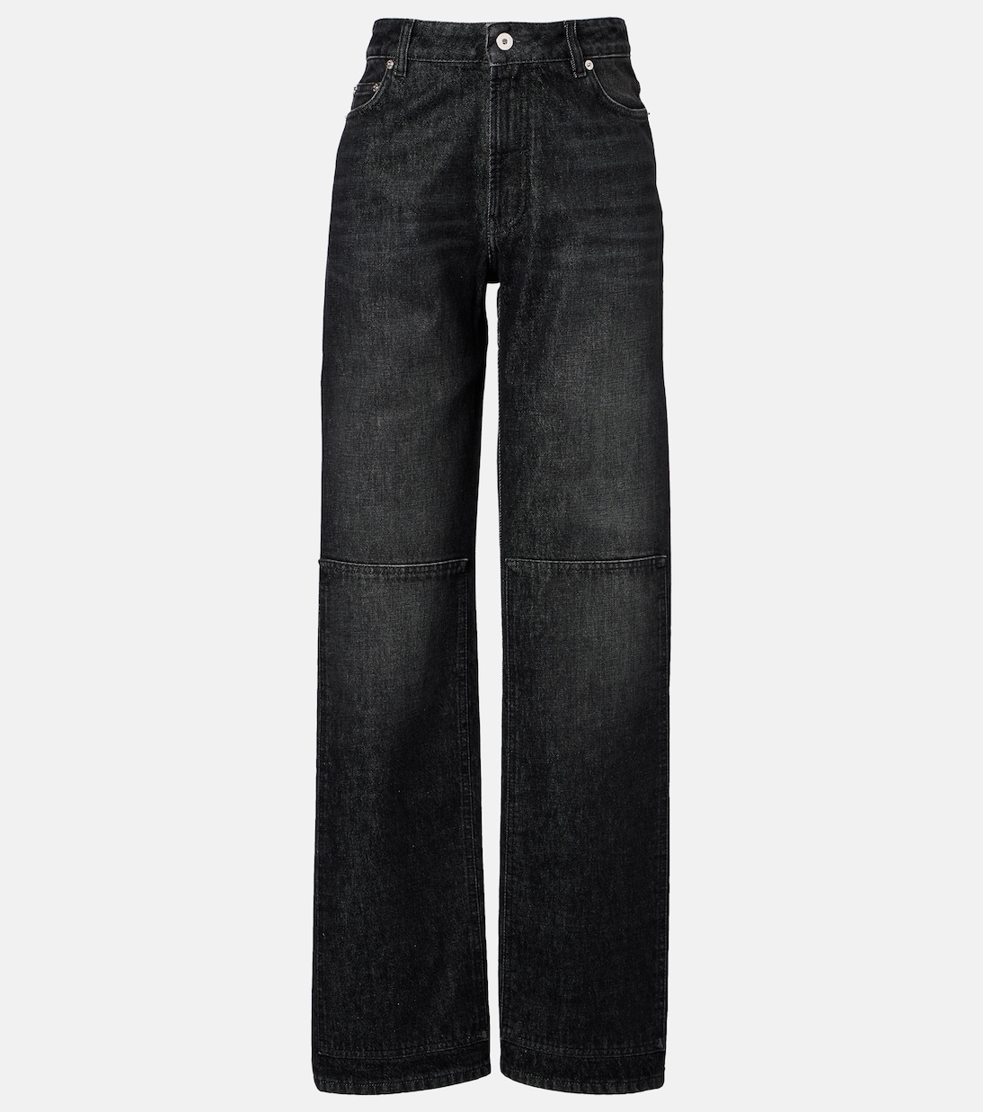 Jeans a gamba larga con cut-out e vita alta | Jean Paul Gaultier
