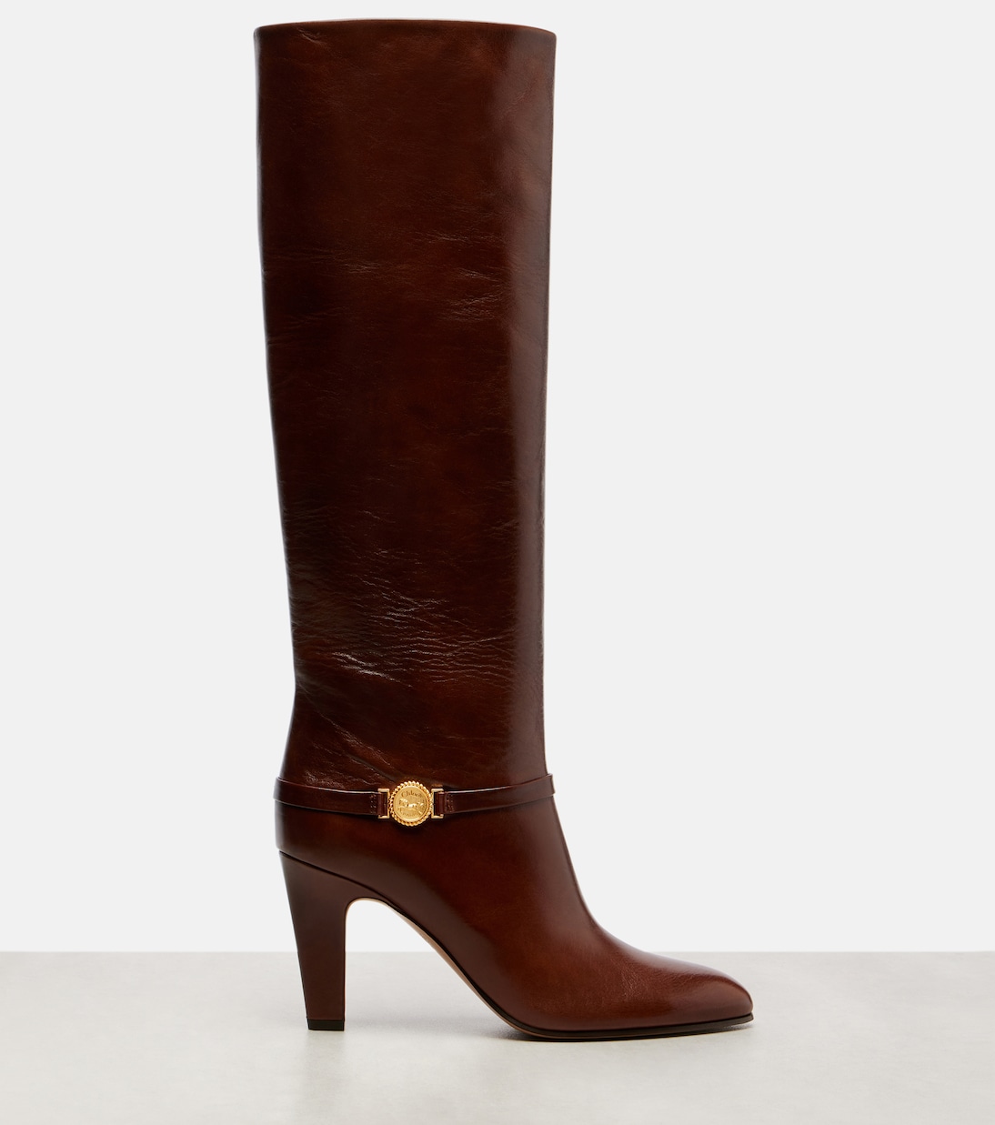 Eve 85 embellished leather knee-high boots | Chloé