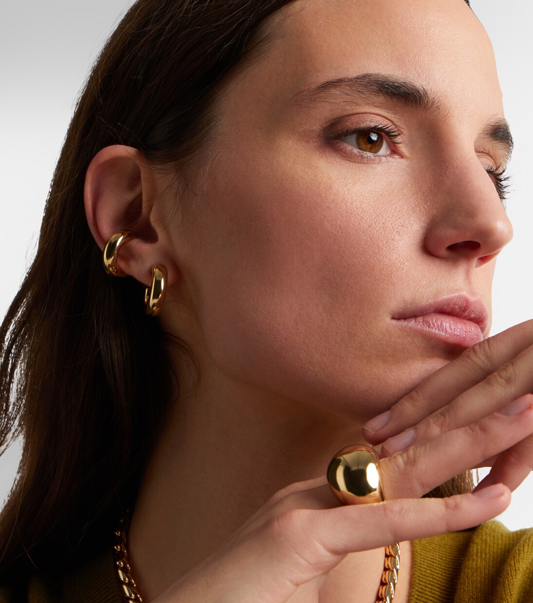 Samira Micro gold-plated hoop earrings | Jennifer Fisher