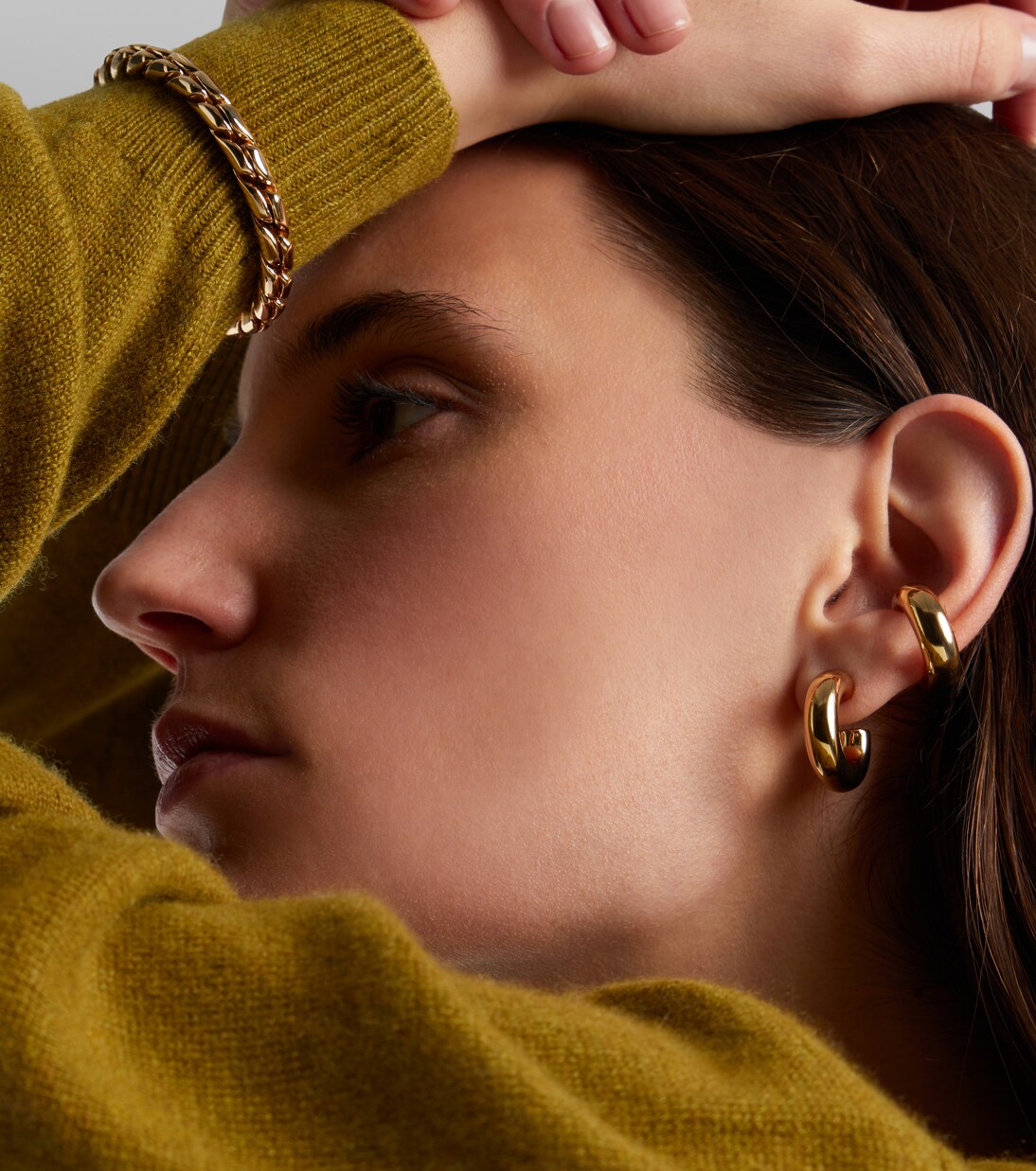 Samira Micro gold-plated hoop earrings | Jennifer Fisher