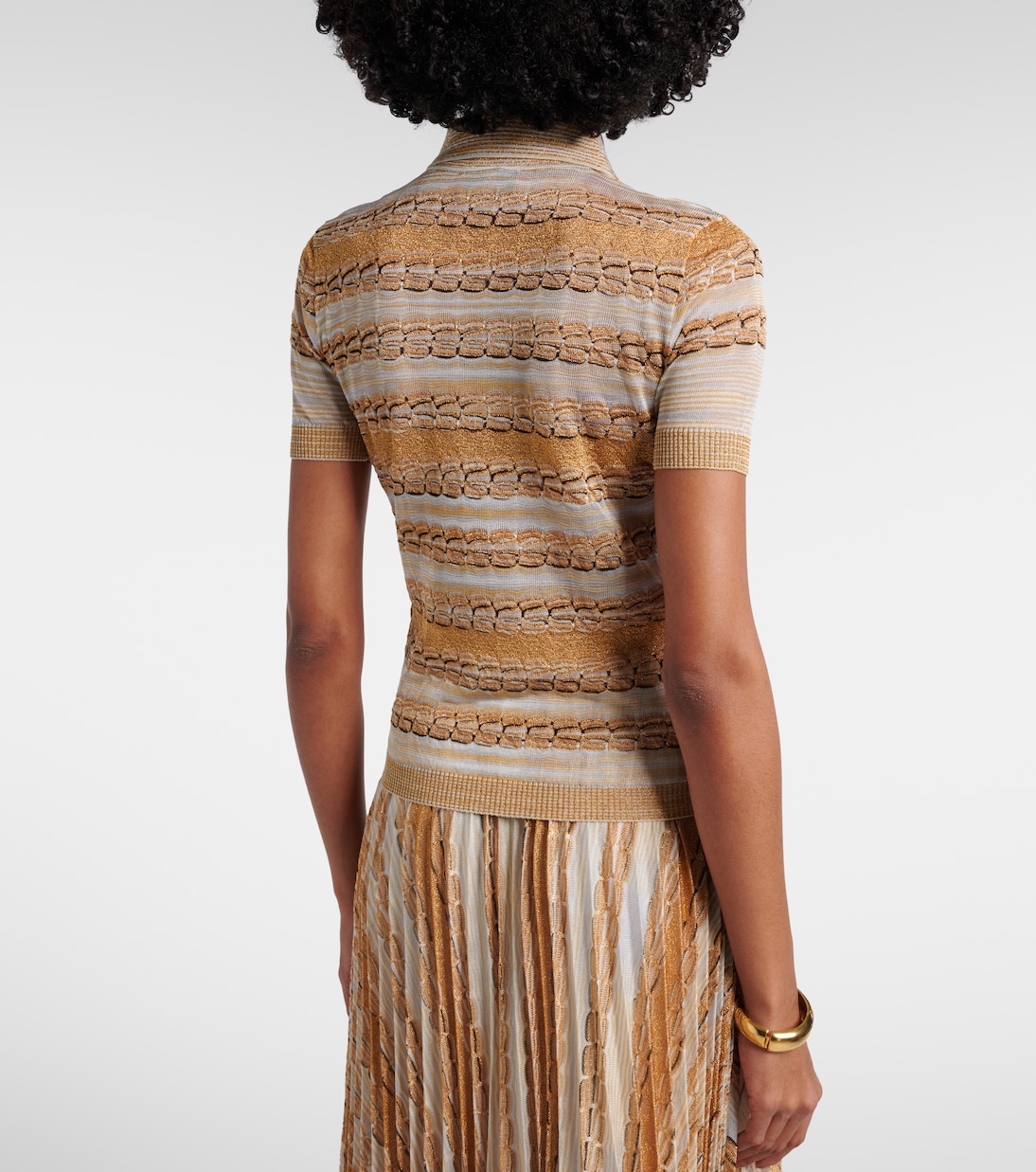 Lamé polo shirt | Missoni