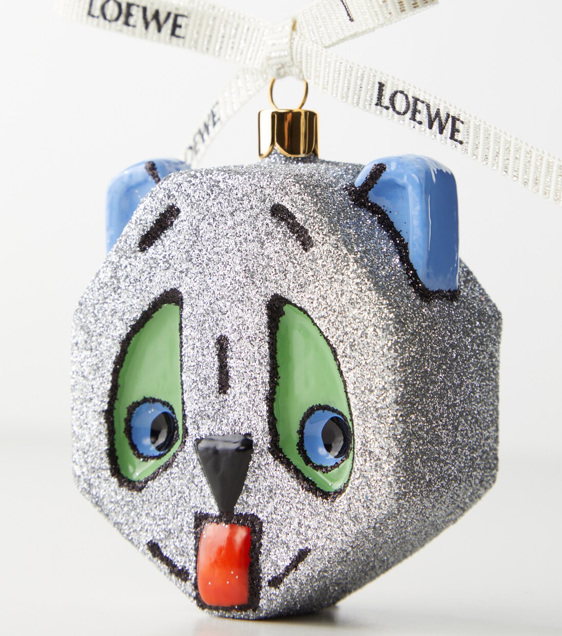 x Louis Wain glitter glass ornament | Loewe