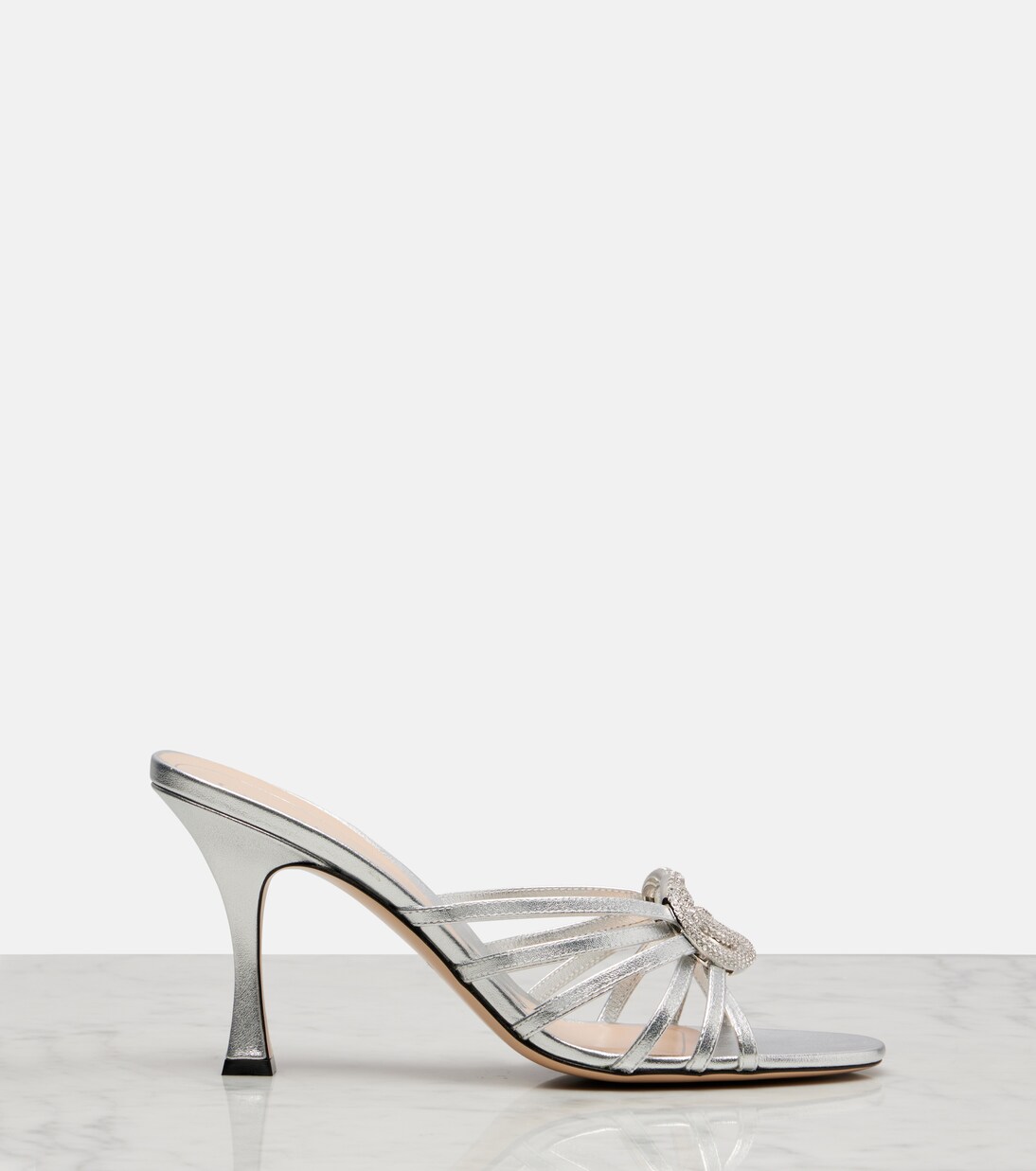 Mules Alicia Interlocking G 85 en cuir | Gucci