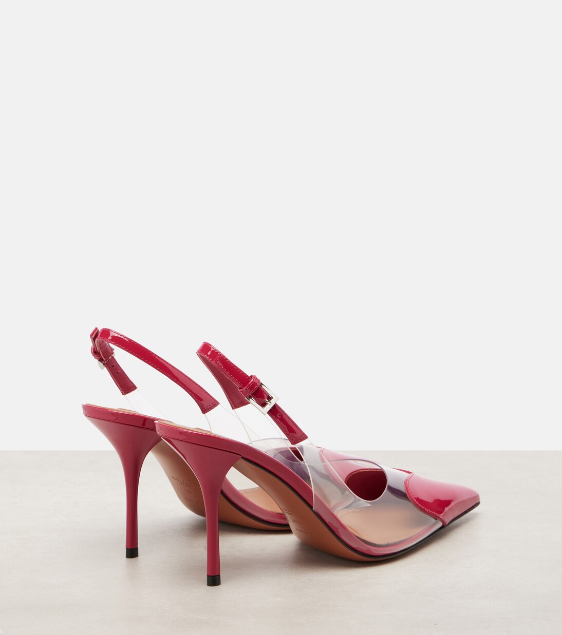 Le Cœur 90 patent leather slingback pumps | Alaïa