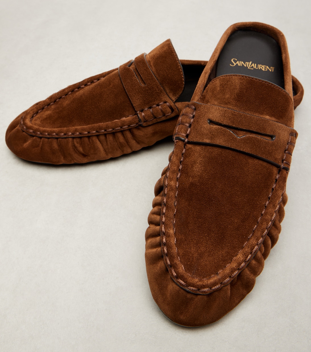 Le Loafer suede mules | Saint Laurent