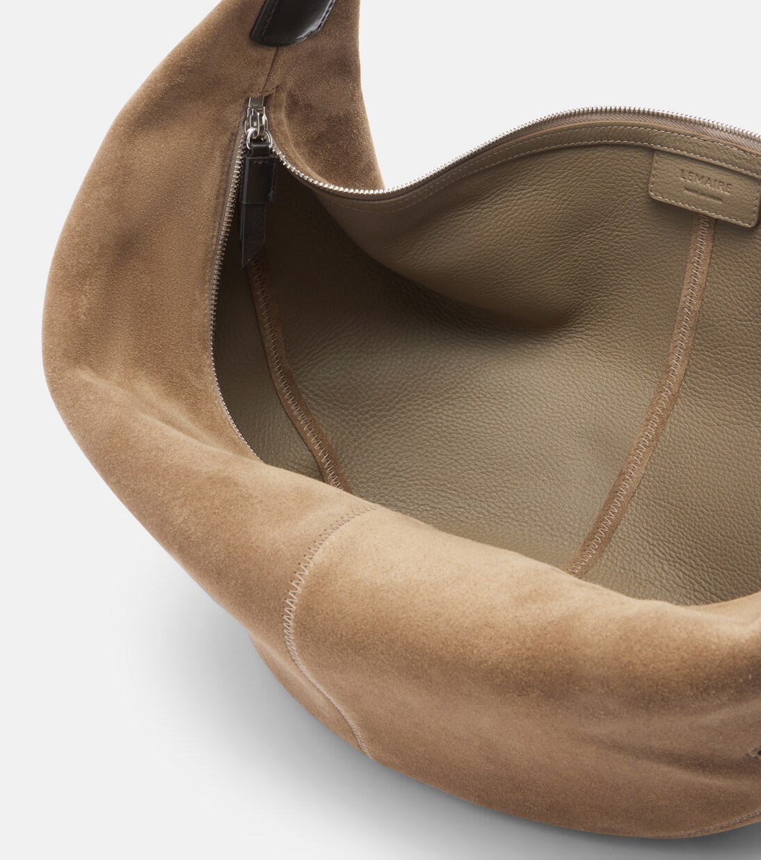 Quiver Small suede shoulder bag | Lemaire