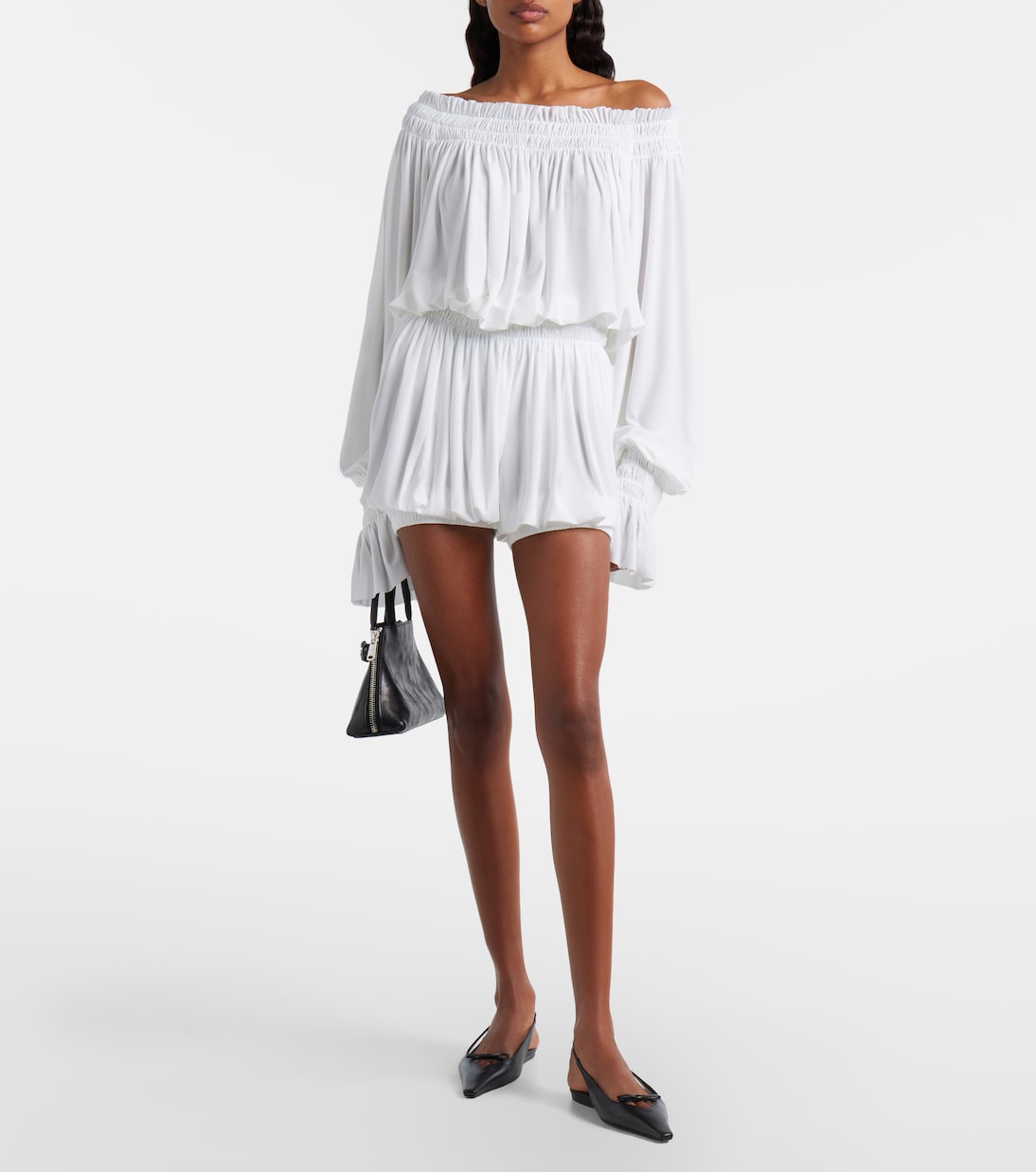 Gathered shorts | Norma Kamali