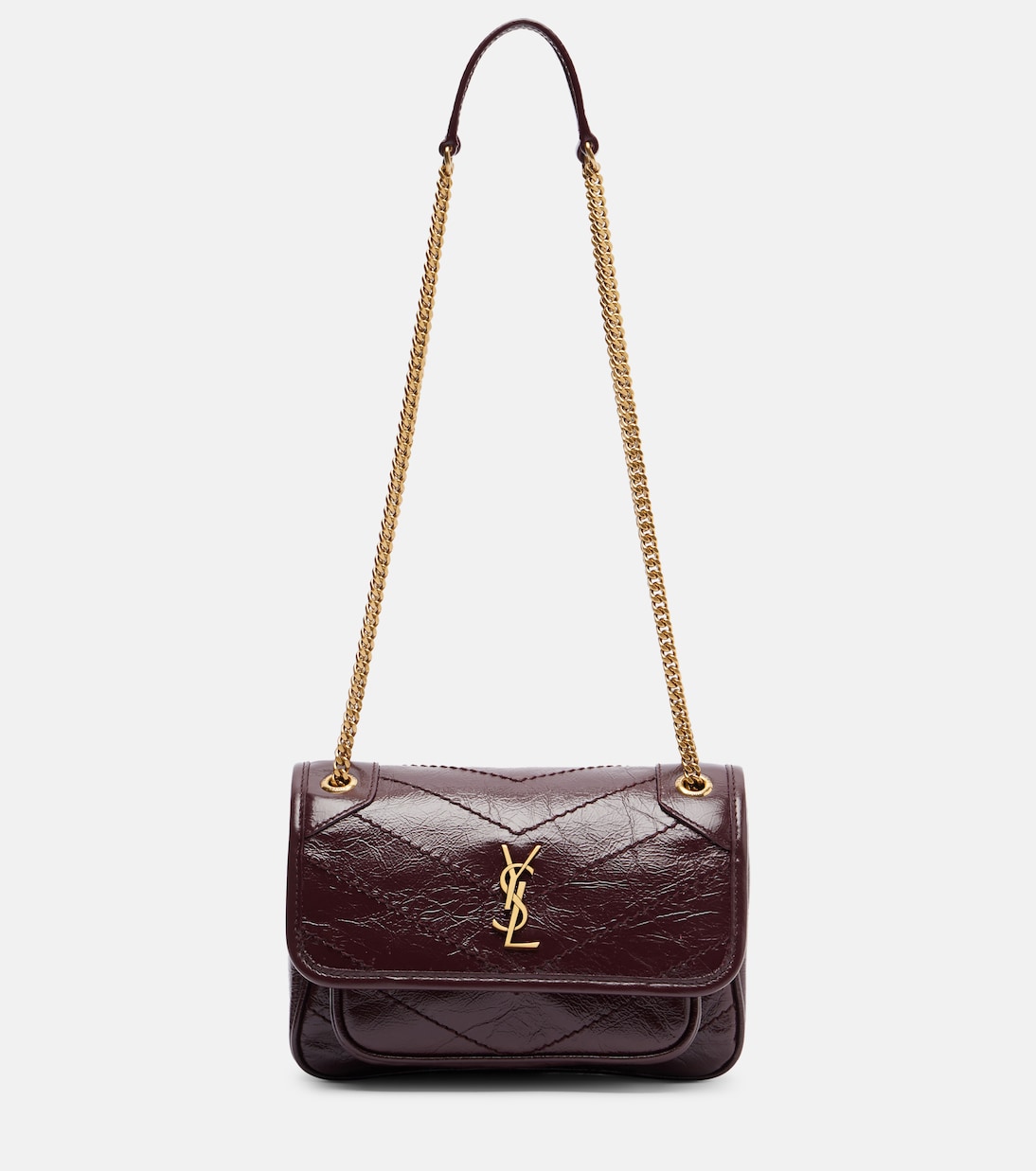 Niki Cassandre Mini leather shoulder bag | Saint Laurent