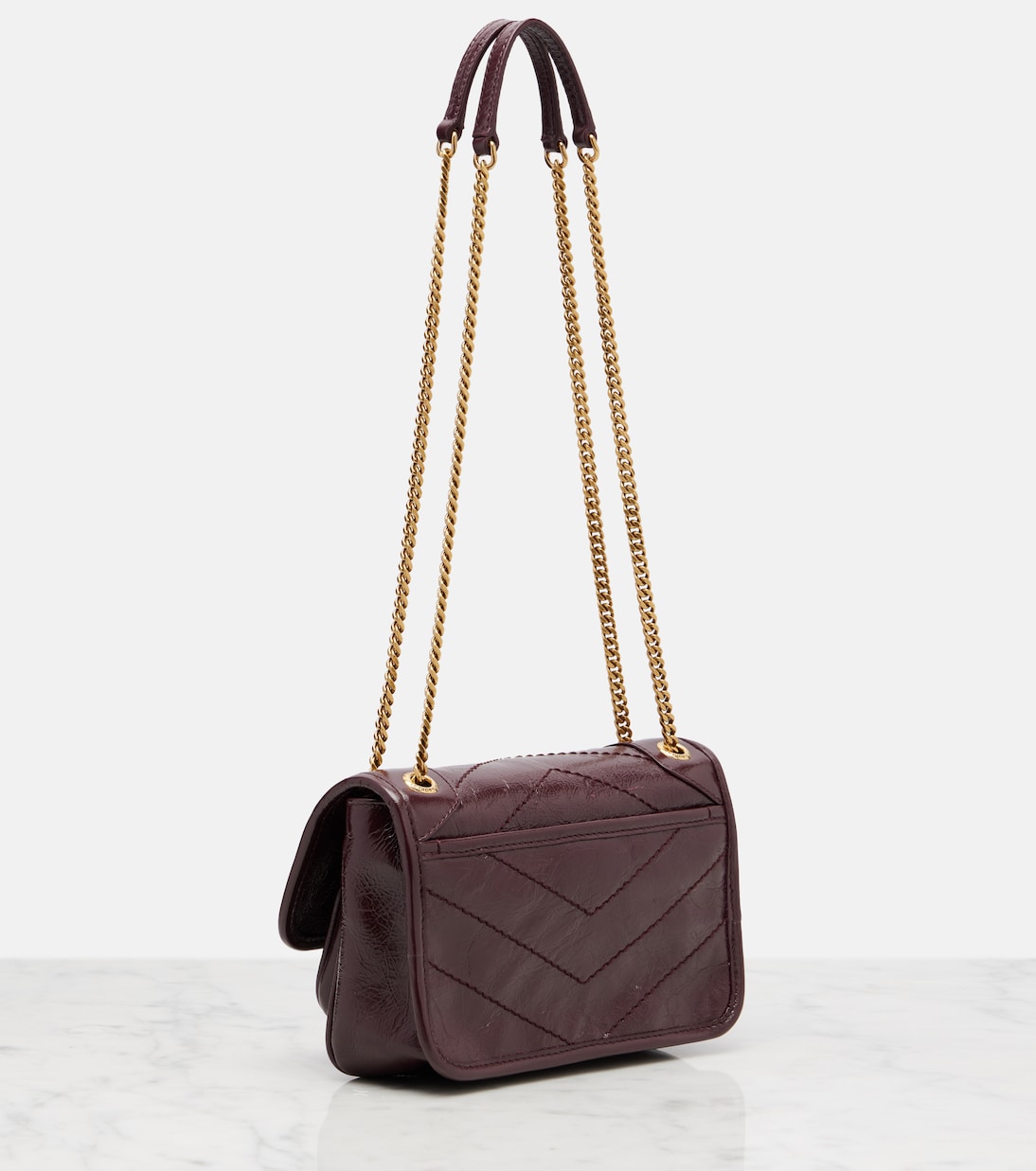 Niki Cassandre Mini leather shoulder bag | Saint Laurent