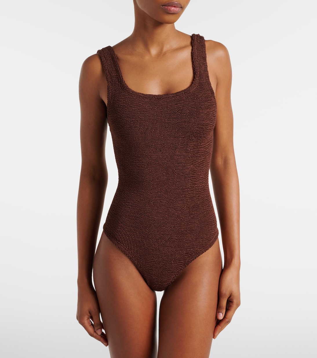 Coverage Square Neck swimsuit | Hunza G