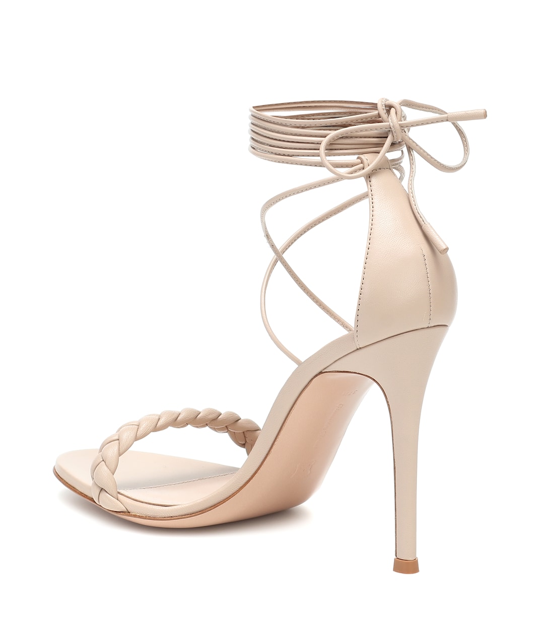 Leomi 105 브레이디드 레더 샌들 | Gianvito Rossi