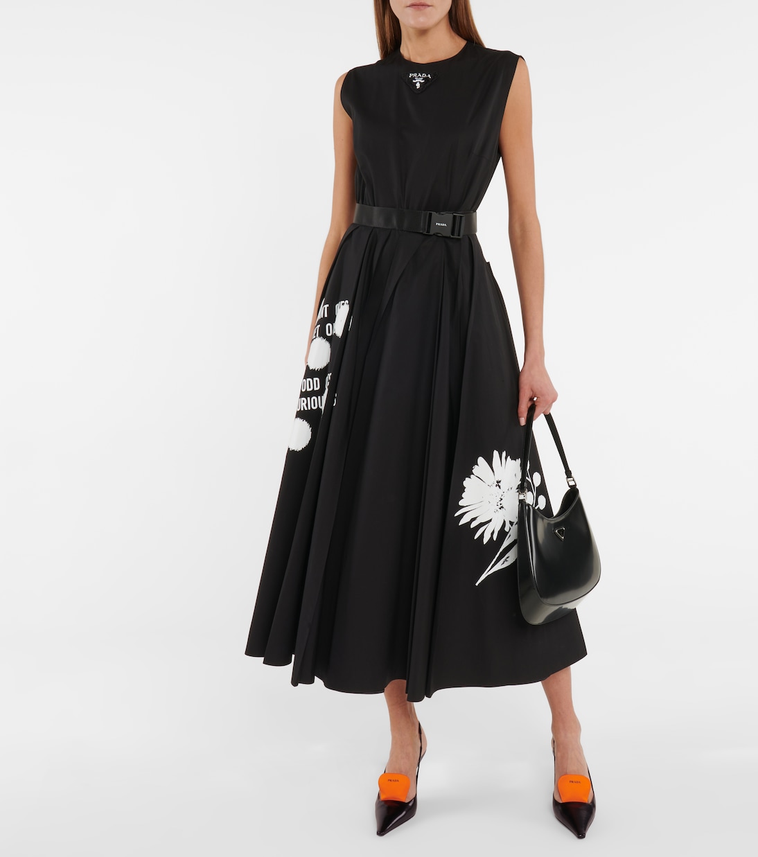 Slingback-Pumps aus Leder | Prada