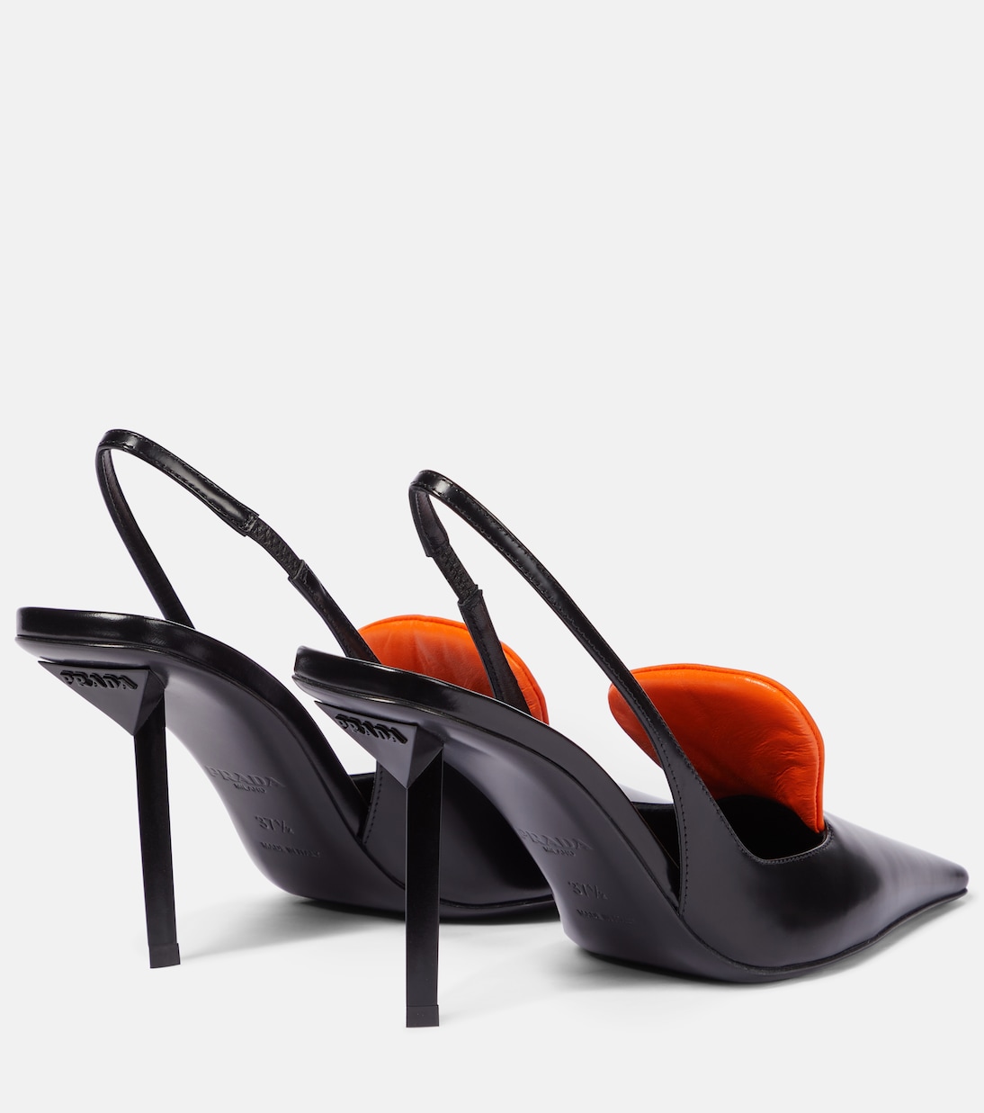 Slingback-Pumps aus Leder | Prada