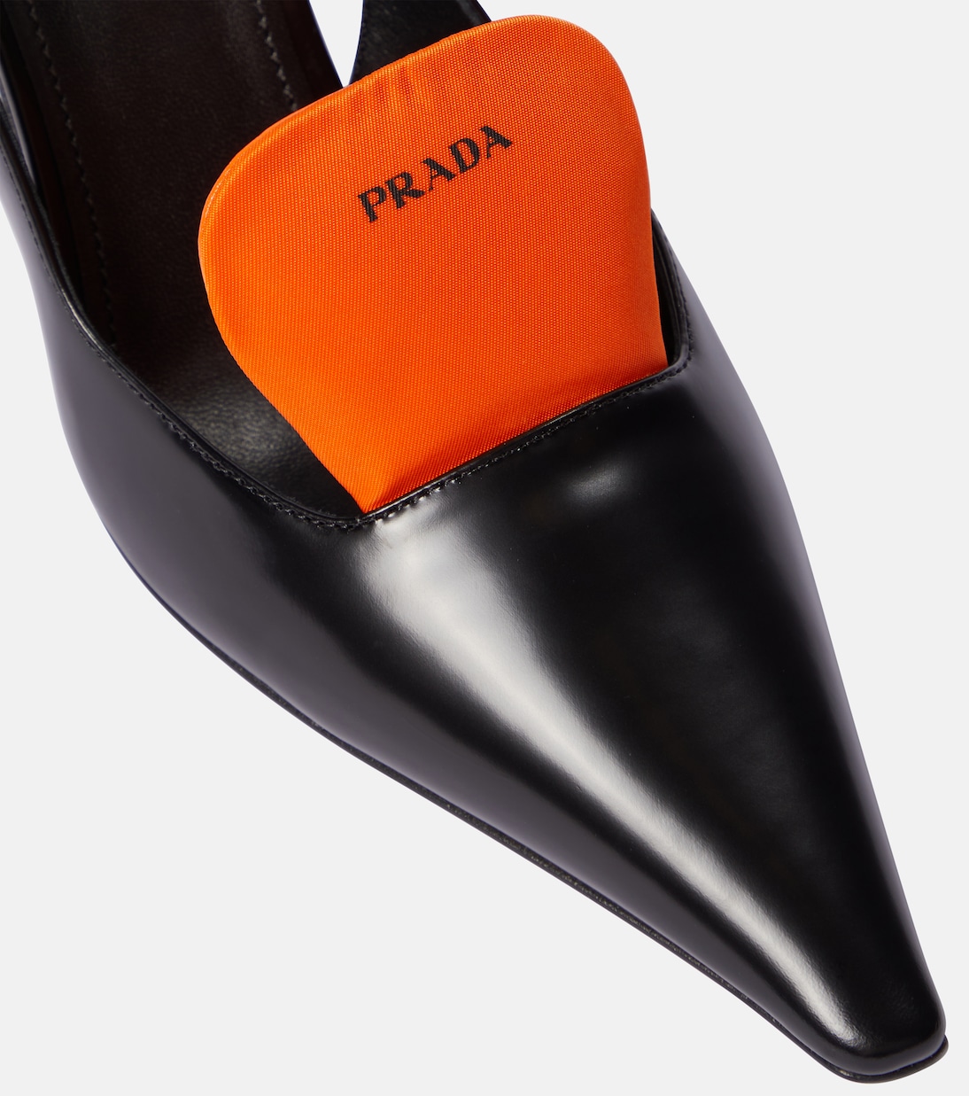 Slingback-Pumps aus Leder | Prada