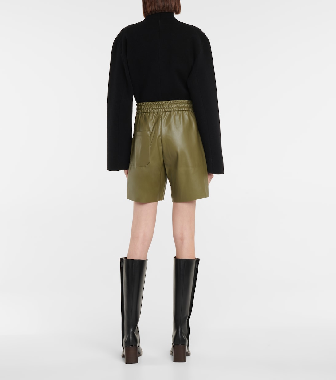 Shorts Brooke in similpelle | Deveaux New York