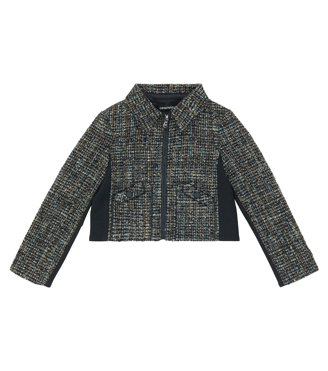 Cropped-Jacke aus Bouclé | Emporio Armani Kids