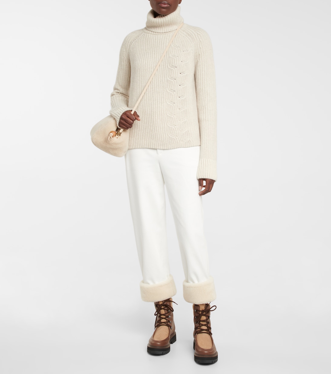 Pantalones rectos Andes sarga de algodón | Loro Piana
