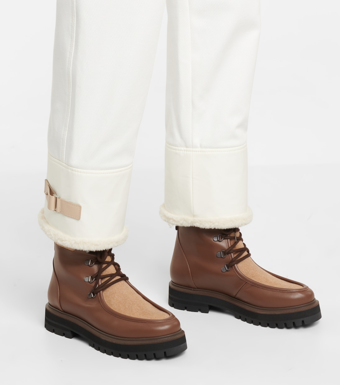 Pantalones rectos Andes sarga de algodón | Loro Piana