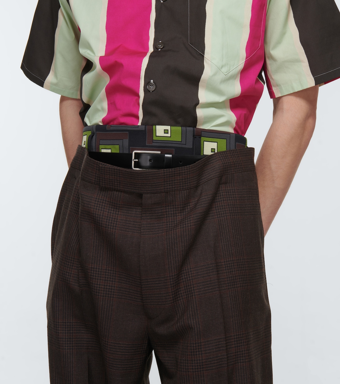 Checked wool pants | Prada