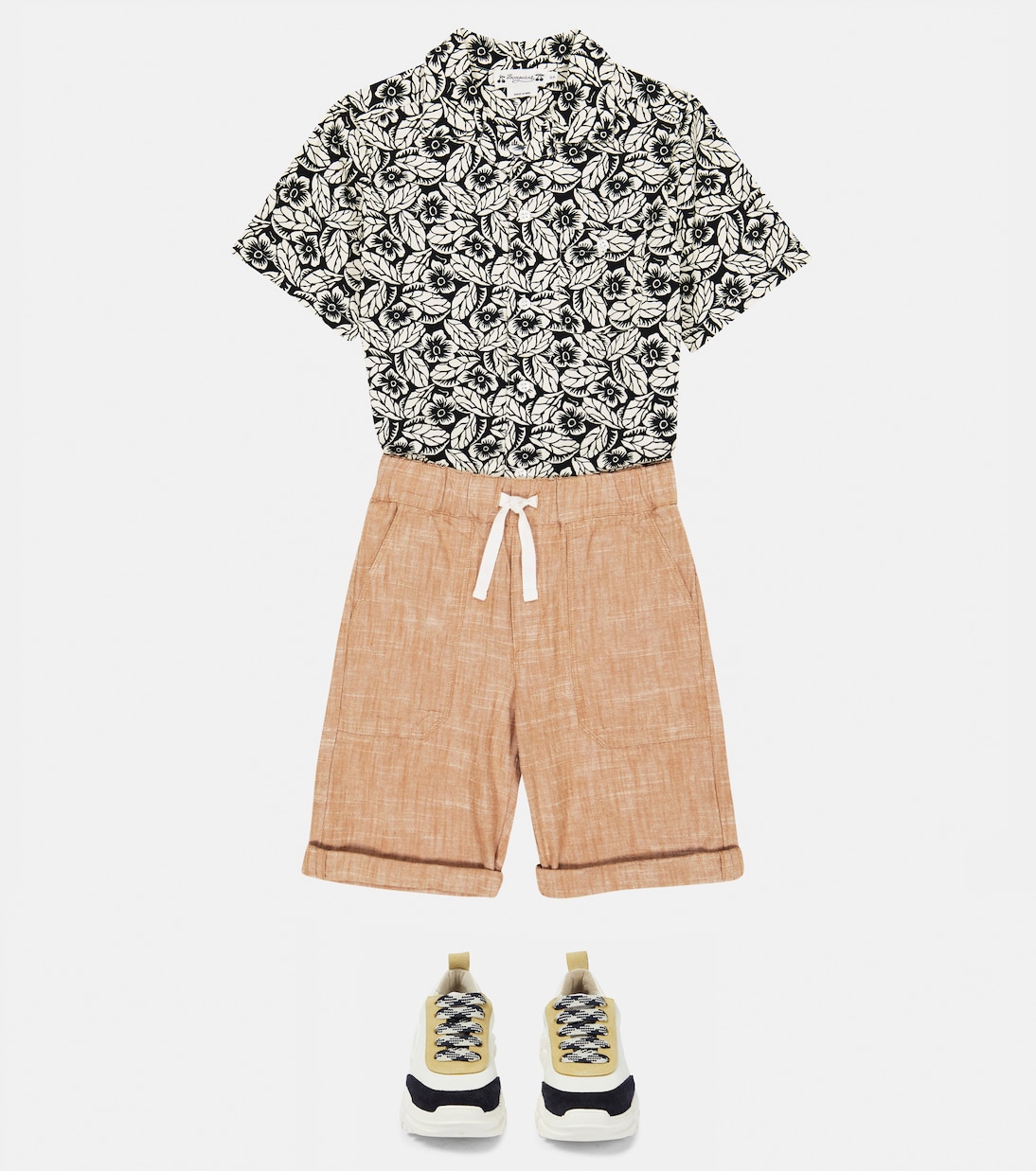 Camisa Steve de algodón floral | Bonpoint