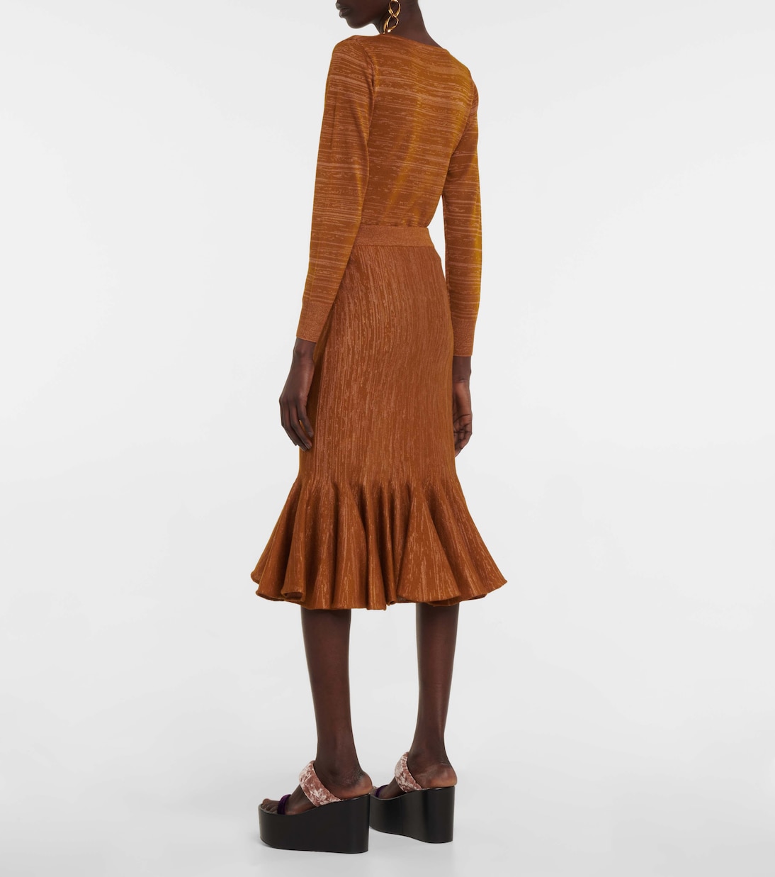 Wool-blend midi skirt | Dries Van Noten