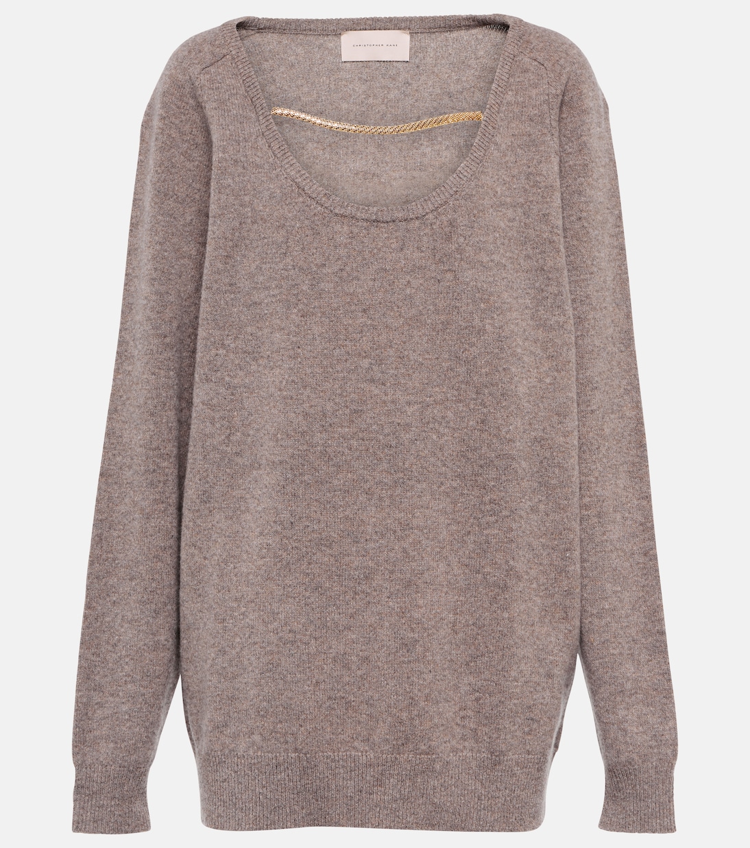 Jersey de lana con detalles de cadena | Christopher Kane