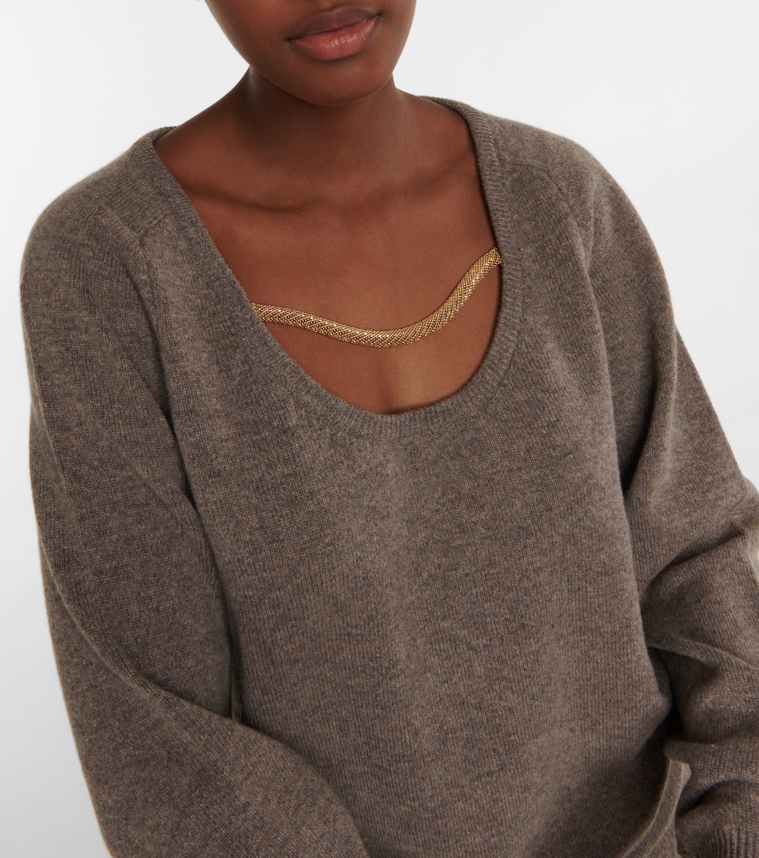 Jersey de lana con detalles de cadena | Christopher Kane