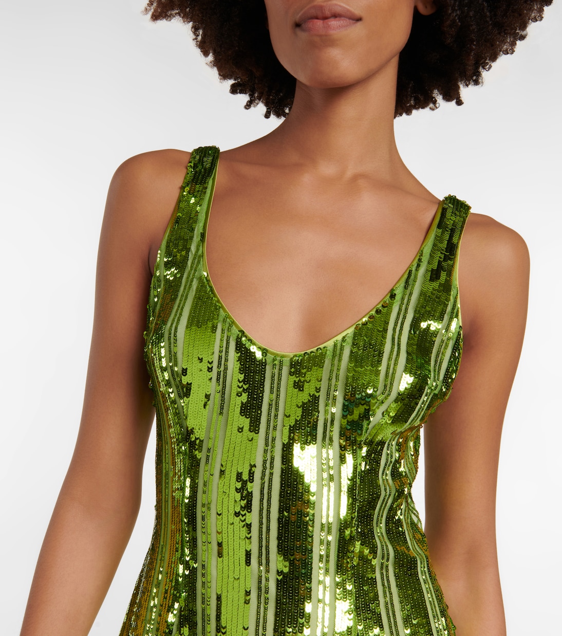 Minikleid mit Pailletten | Galvan