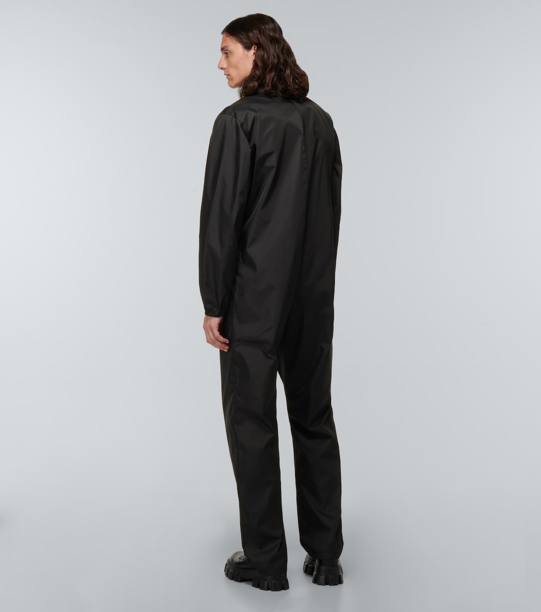 Jumpsuit in Re-Nylon con collo alto | Prada