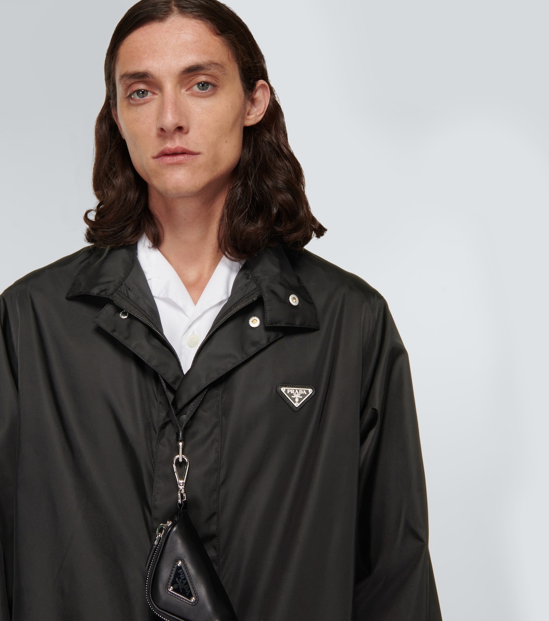 Jumpsuit in Re-Nylon con collo alto | Prada