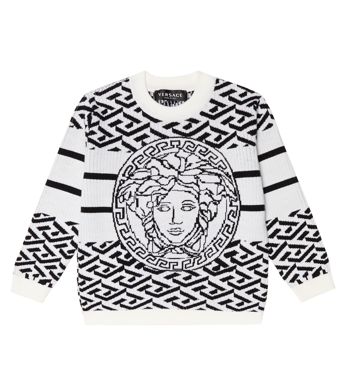 Medusa intarsia wool sweater | Versace Kids