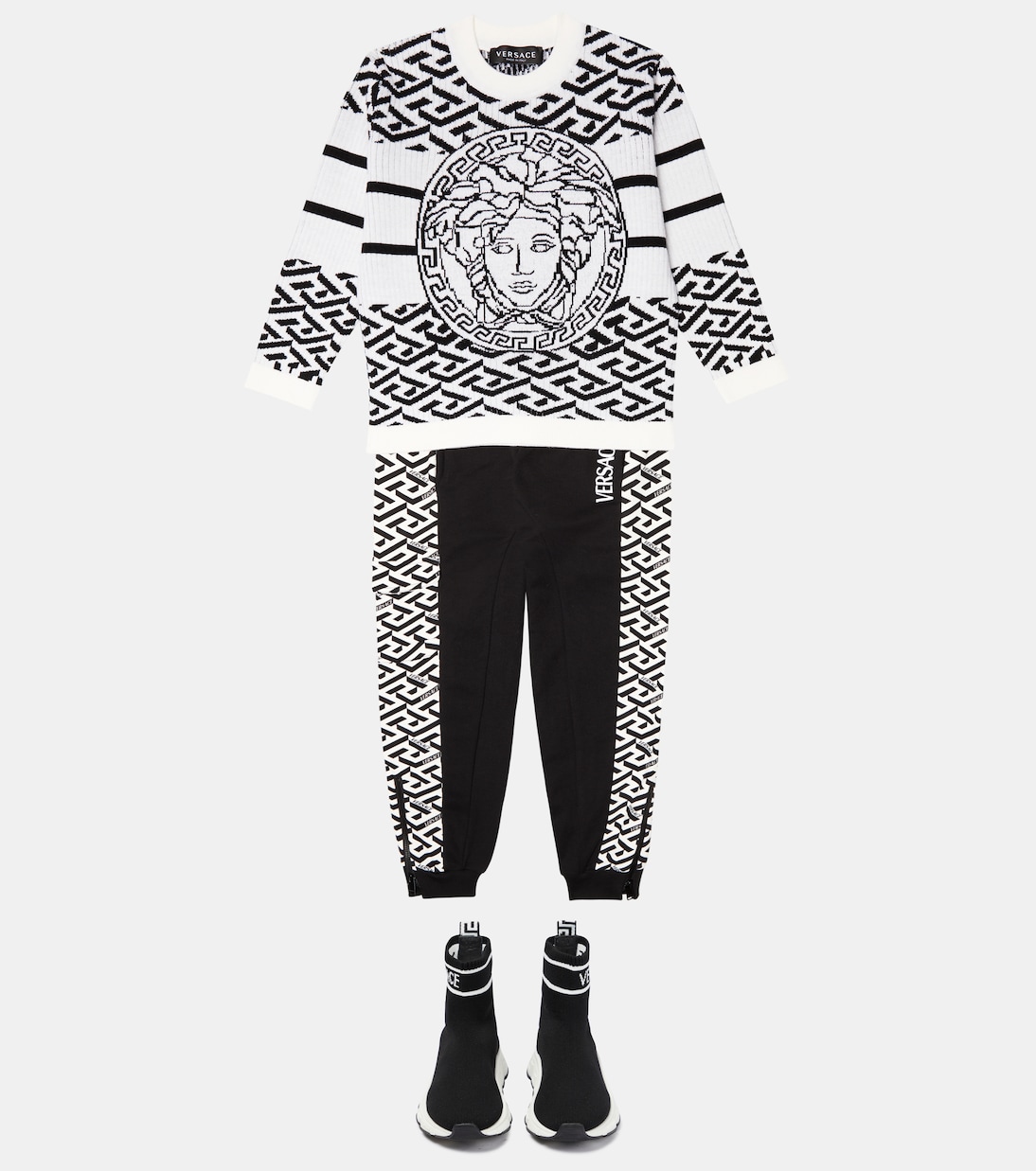Medusa intarsia wool sweater | Versace Kids