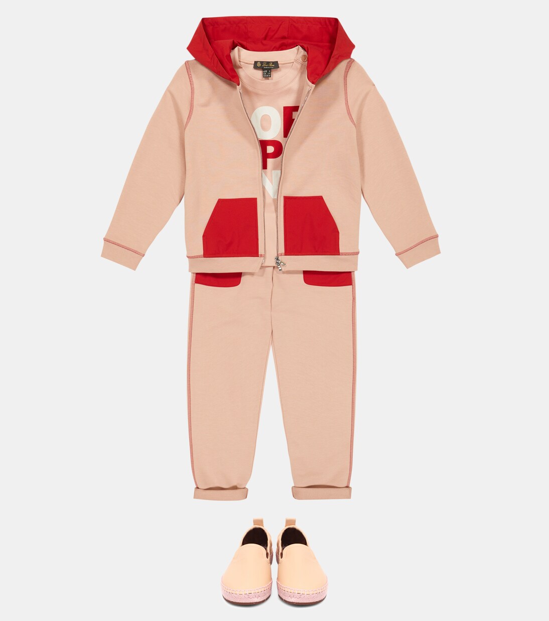 Kapuzenjacke Playground aus Jersey | Loro Piana Kids