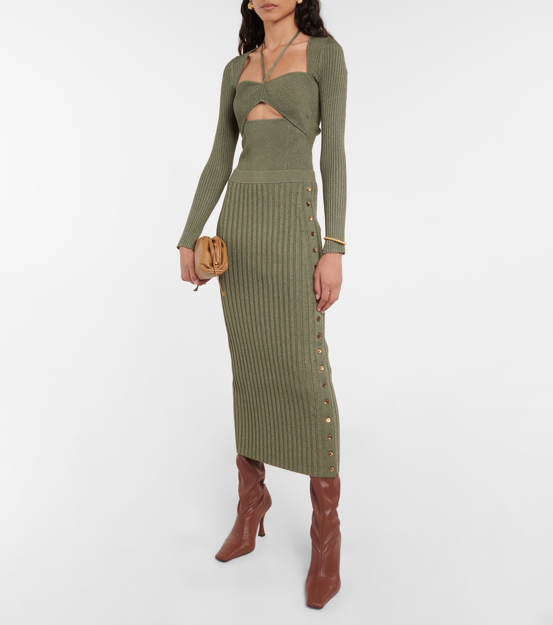 Alexia ribbed-knit top | Simkhai