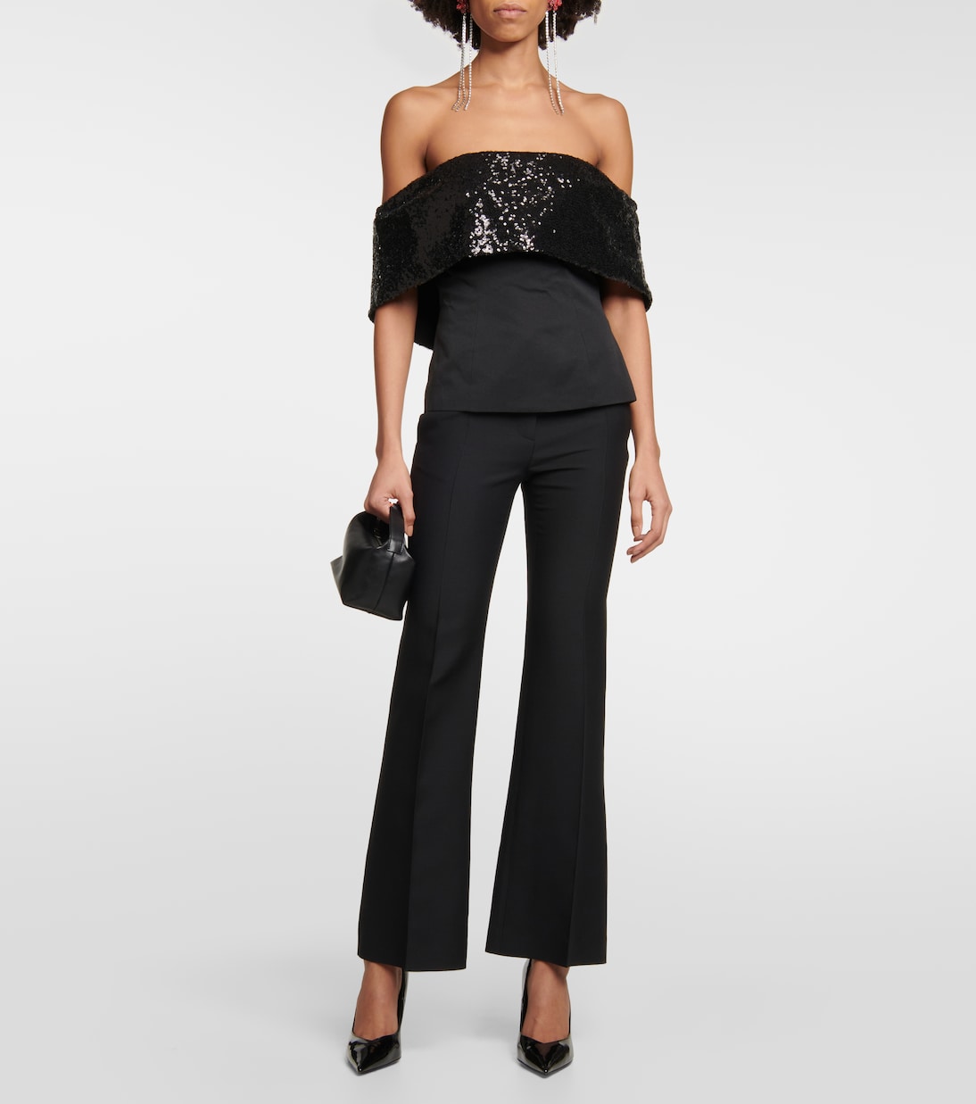 Giselle sequined off-shoulder top | Staud