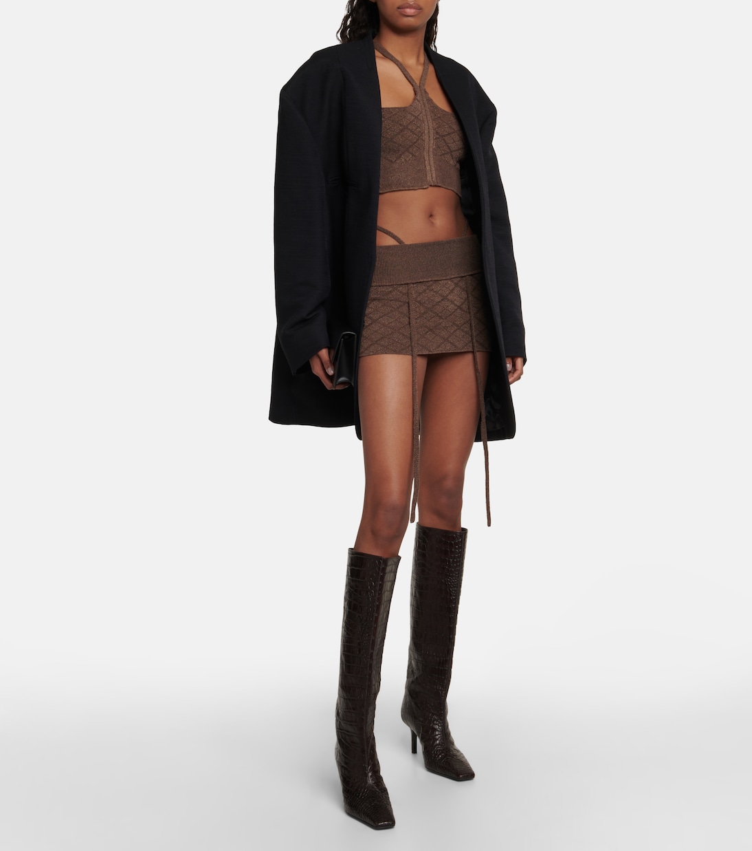 Cali knit miniskirt | KNWLS