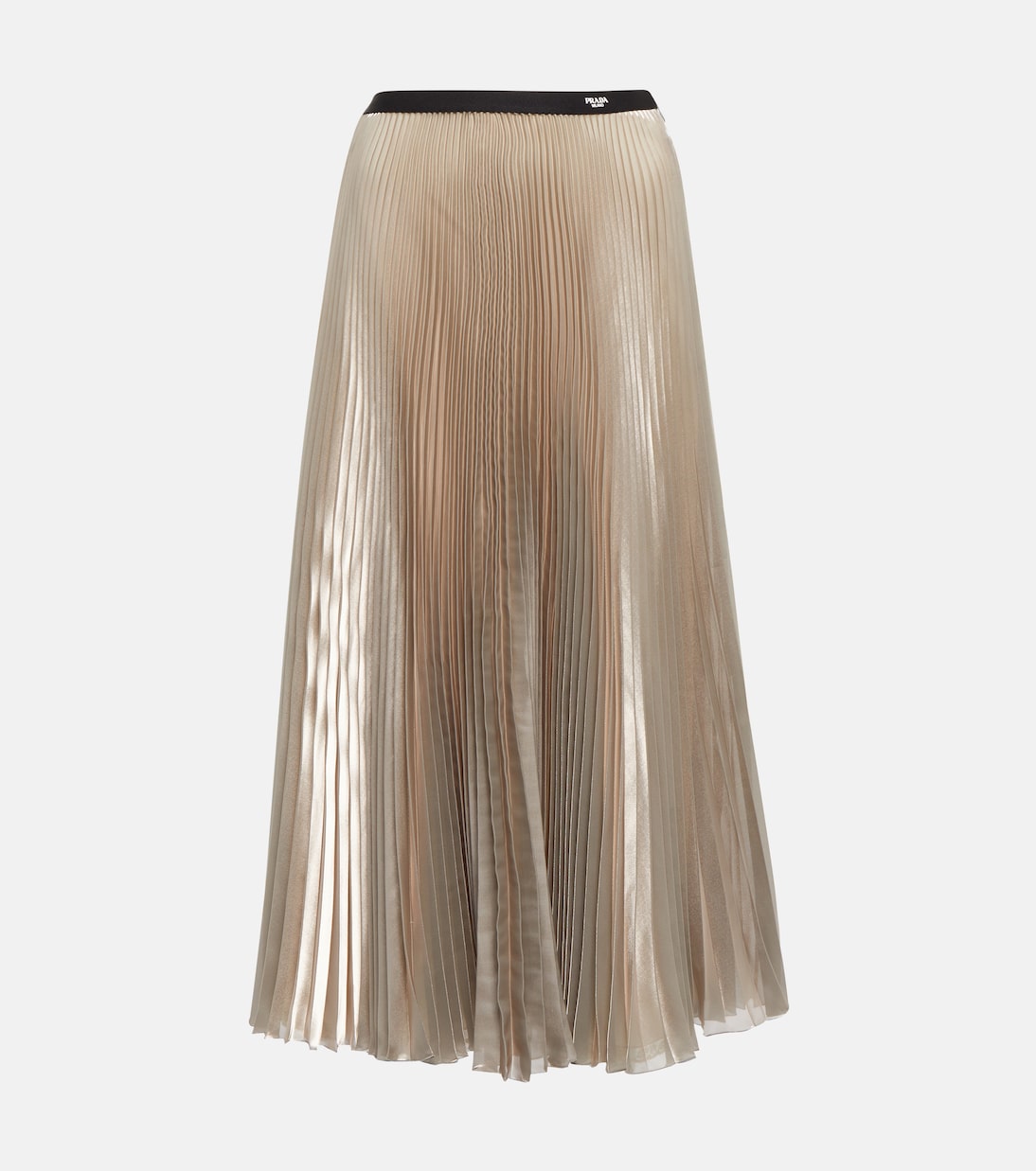Jupe midi métallisée | Prada