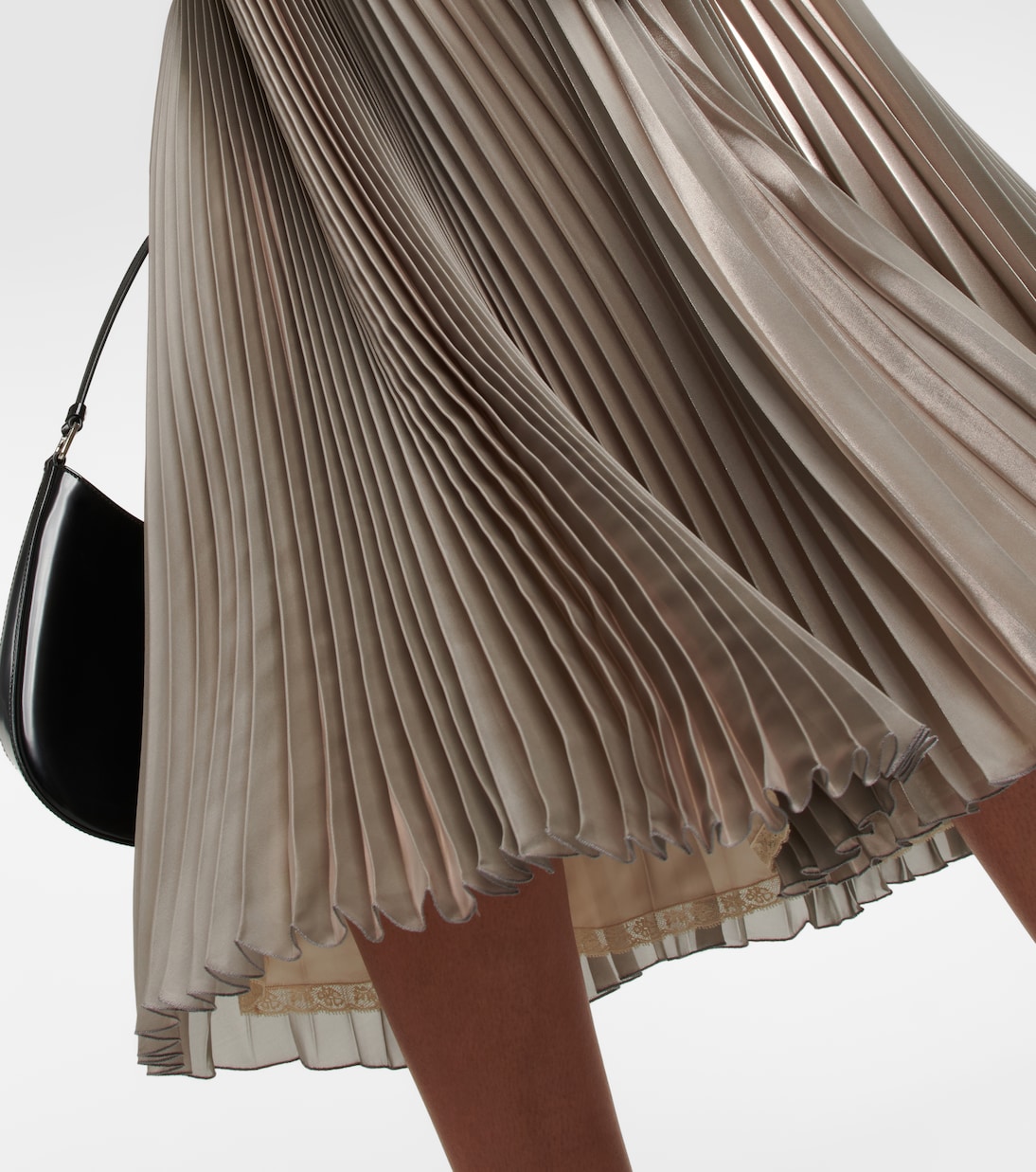 Jupe midi métallisée | Prada