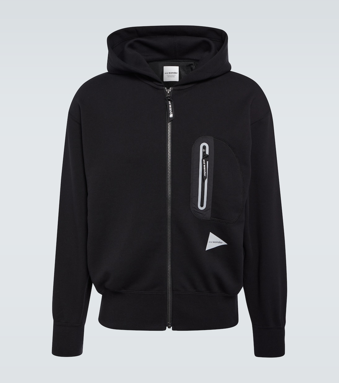 Felpa Light Sweat in pile con cappuccio | And Wander