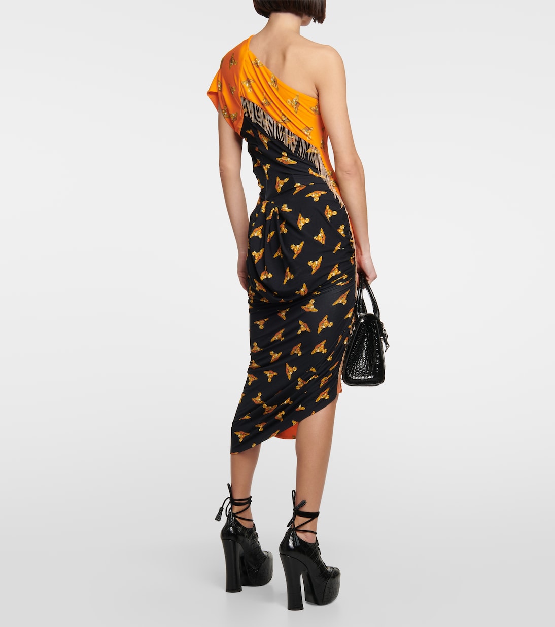 Printed one-shoulder midi dress | Vivienne Westwood