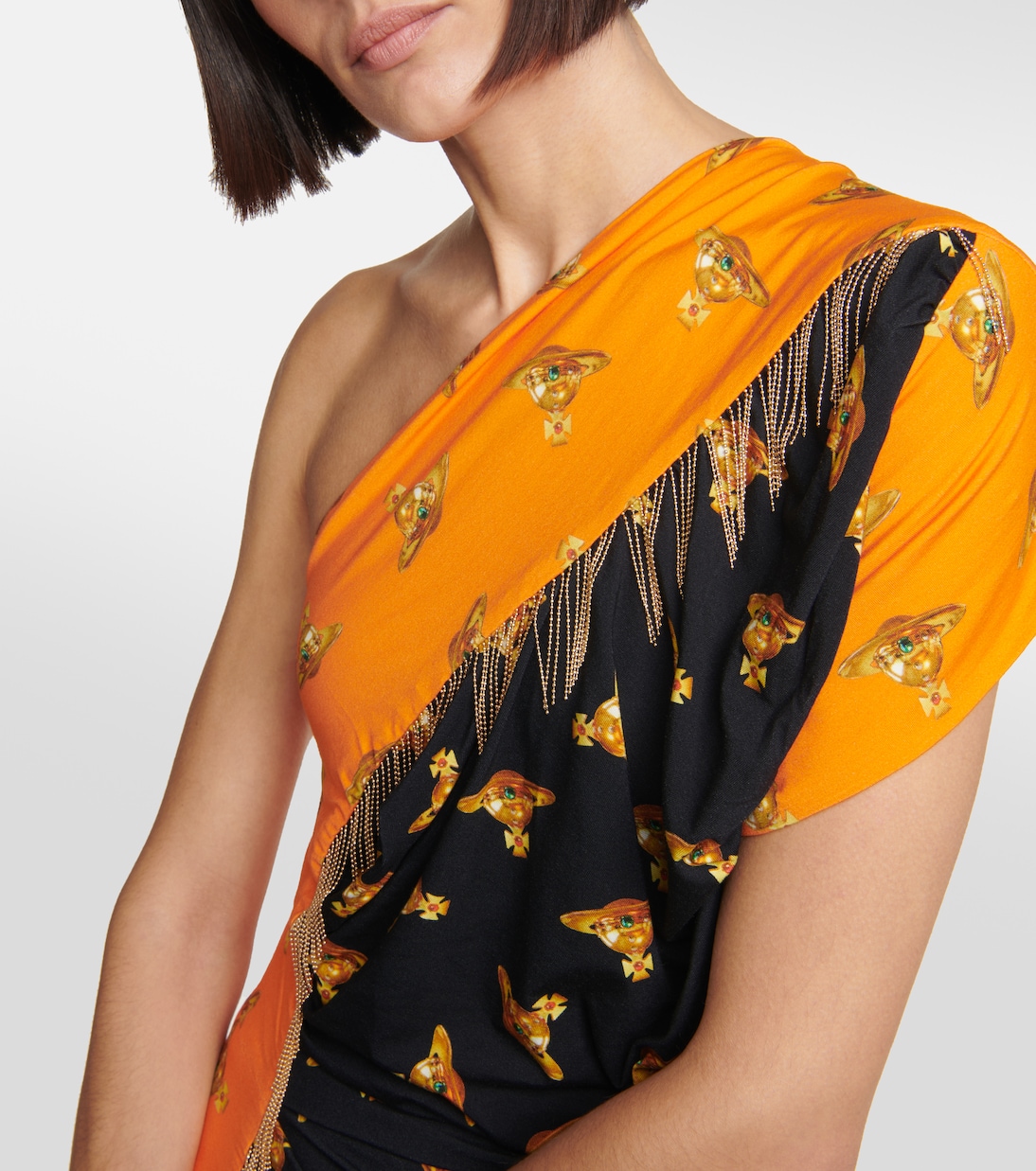 Printed one-shoulder midi dress | Vivienne Westwood