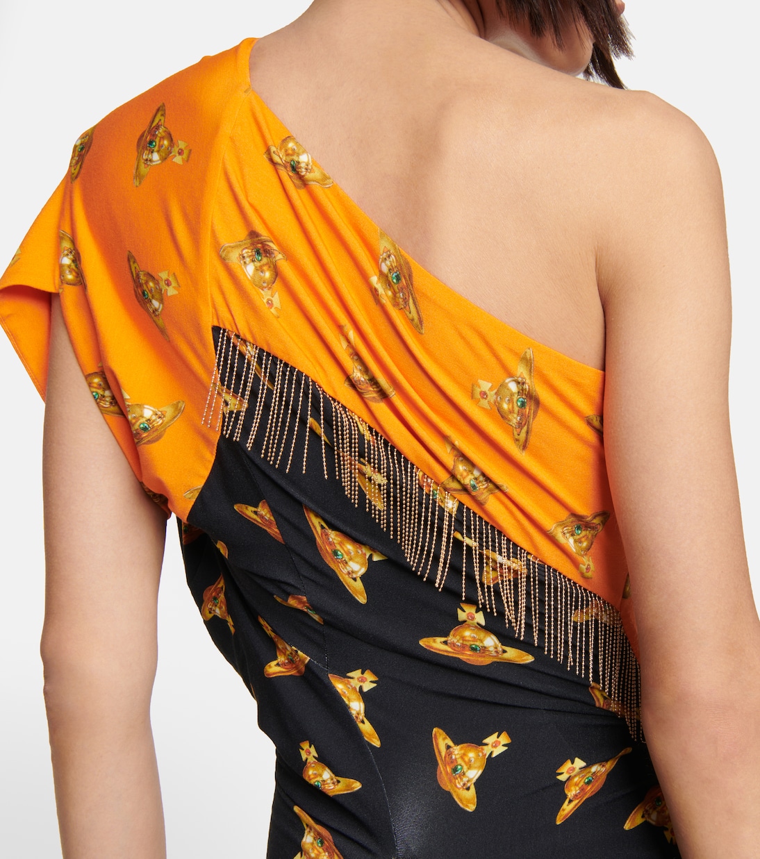 Printed one-shoulder midi dress | Vivienne Westwood