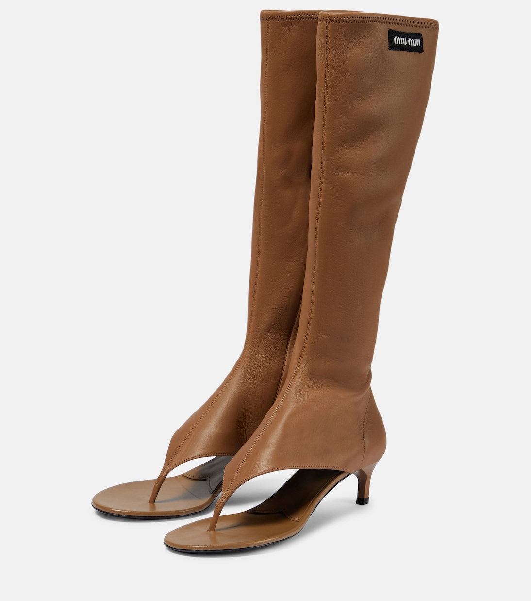 Stiefel aus Leder | Miu Miu